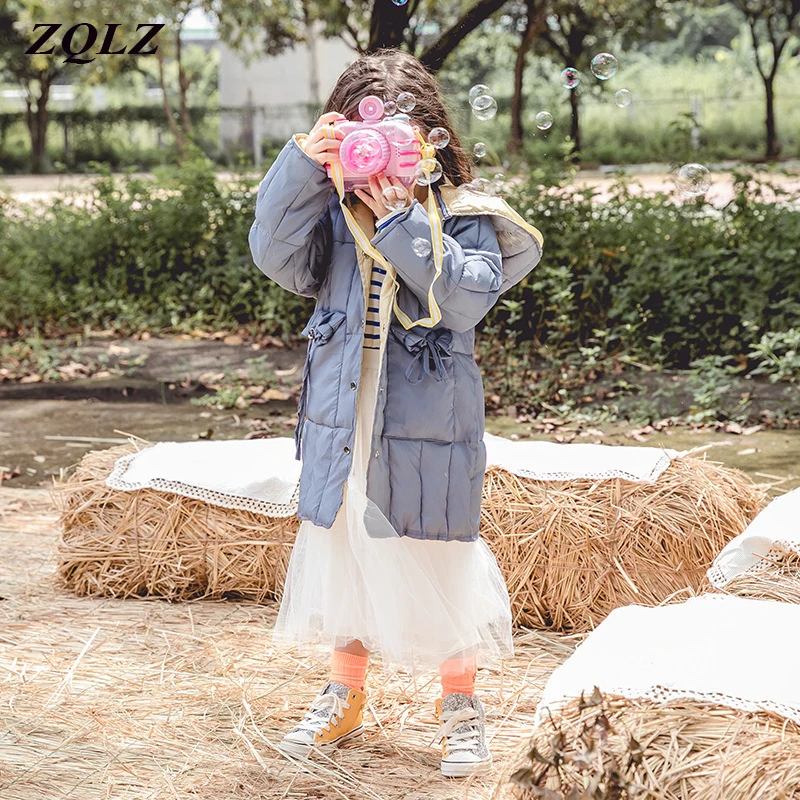 

Jacket Girls Warm Hooded Fashion Children Girls Winter Coats 2019 Casual Thick Black Cotton Big Kid Coat Boys