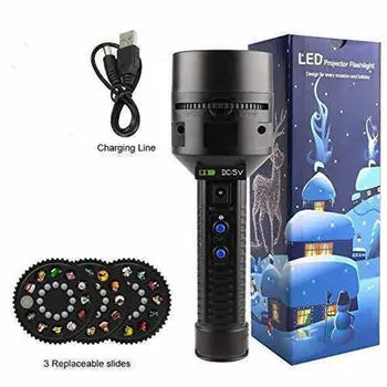 

2IN 1 Projector Torch Educational Flashlight Toys Light-up Toys for Children Kids Play Sleeping Story Telling Toys
