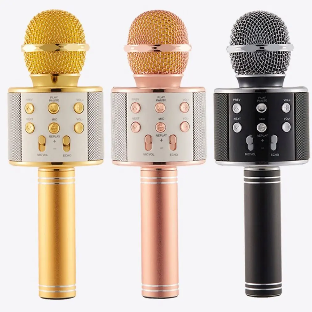 

Wireless USB microphone professional condenser karaoke mic bluetooth stand radio mikrofon studio recording studio