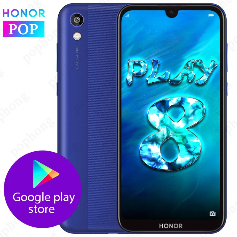 Глобальная прошивка Оригинал HONOR 8 play Play MT6761 четырехъядерный 8s мобильный телефон 5