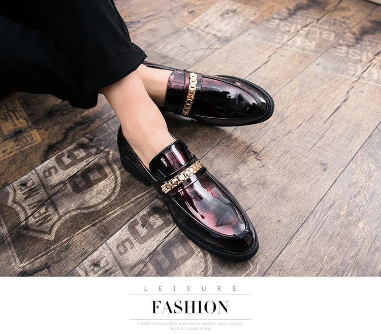 Thick Bottom Mens Dress Shoes Men Bring Brand Wedding Shoes Luxury Italian Casual Office Formal Loafers Boats Leather Shoes Men