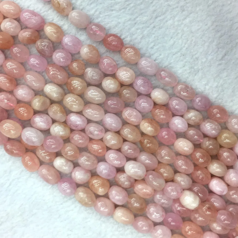 1 Strand Natural Genuine Pink Beryl Morganite Nugget Free Form Fillet Irregular Pebble DIY Necklaces Bracetls Beads 15