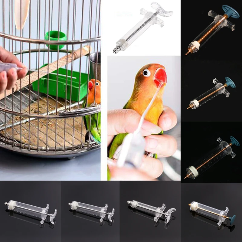 10/20/50/100ml Parrot Chick Feeder Copper Head Syringe Hose Birds Feeding Injector Supplies Bird Feeders | Дом и сад