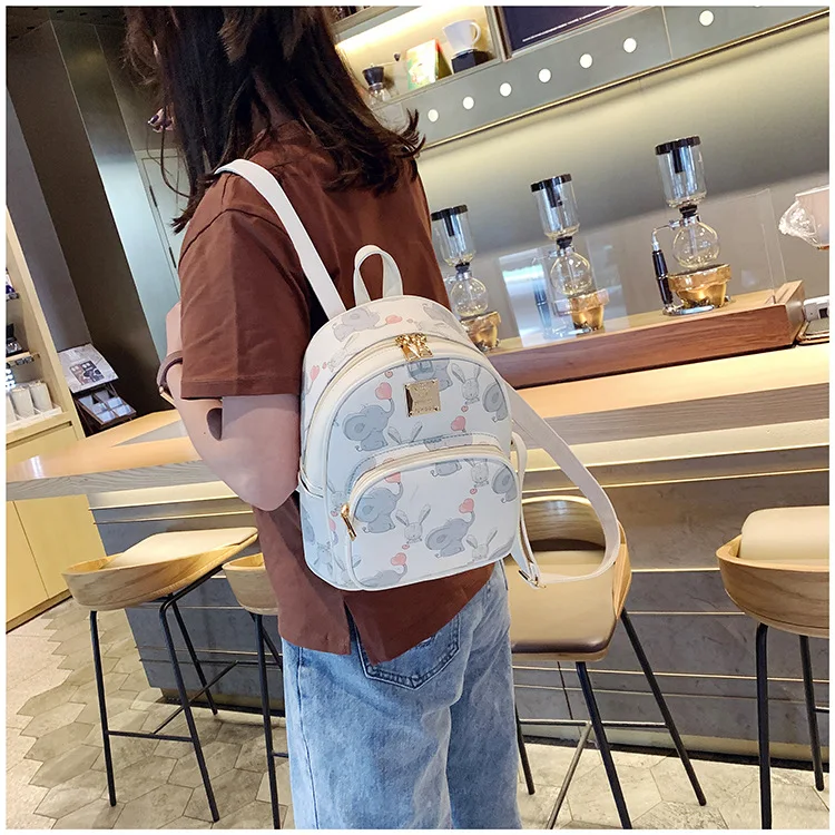 Disney Принцесса Dumbo Pu Сумка Женский студенческий рюкзак с модным принтом дамская сумочка большой емкости сумка на плечо подарок