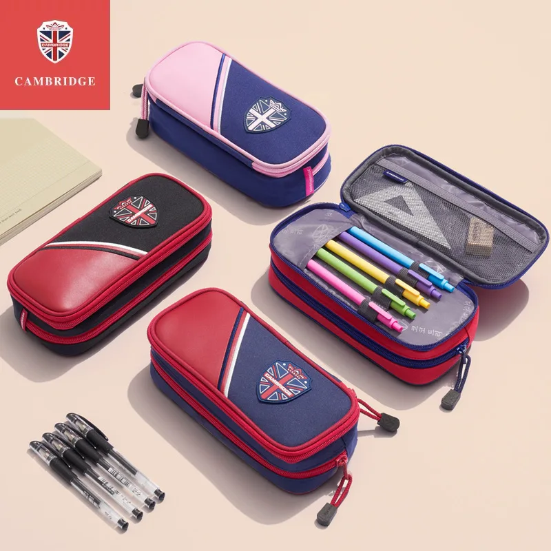 

KK Cambridge Tree Young STUDENT'S Pencil Case Boy Girls Large-Volume Children Stationery Box Pencil Case Layered Simple Pencil C