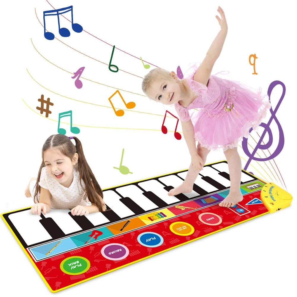 Musical Mat Baby Play Piano Mat Keyboard Toy Music Instrument Montessori Toys Crawling Rug
