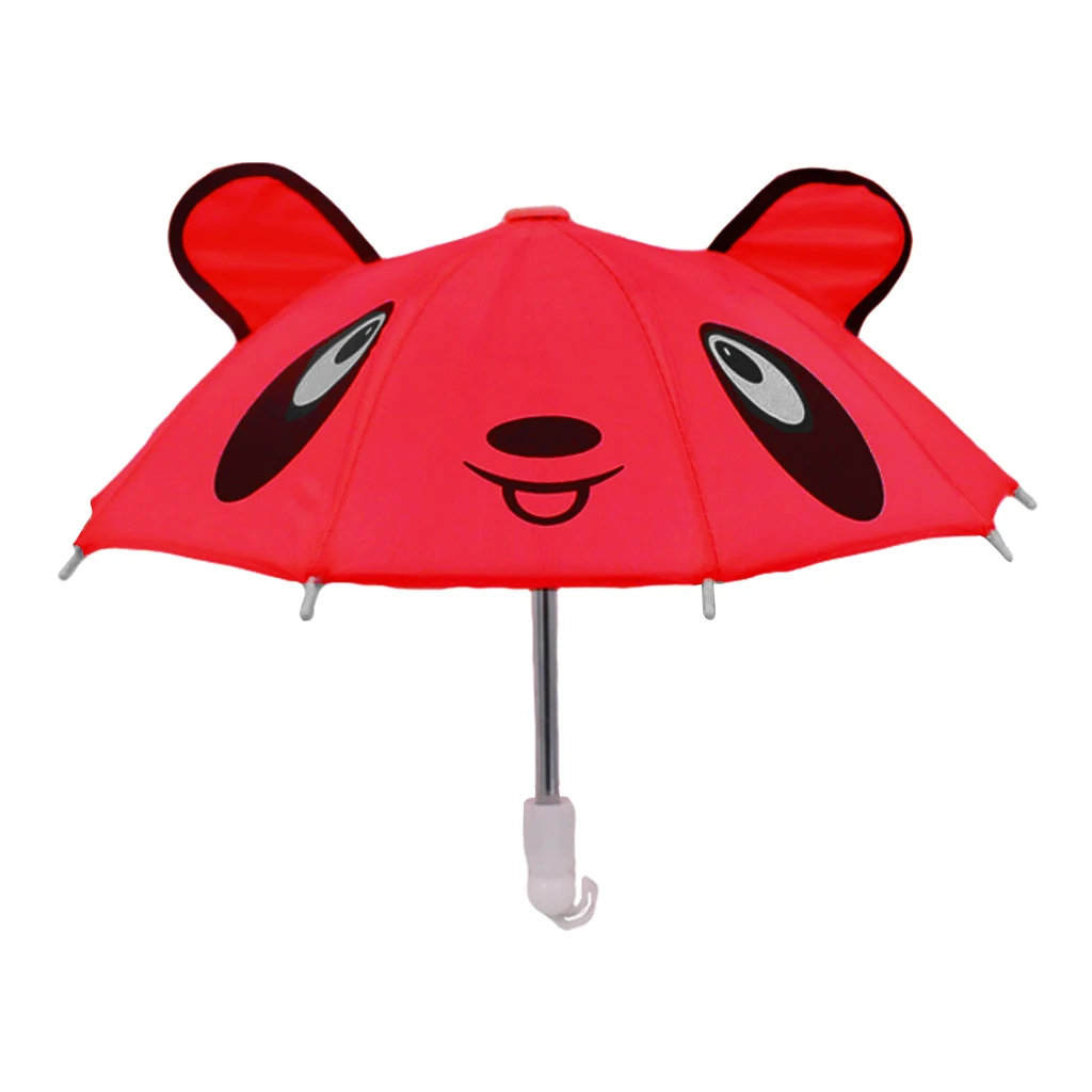Cute Doll Toys Suny Rainy Umbrella for 18inch American Dolls and Other 18 inch Dolls Decoration Games - Panda