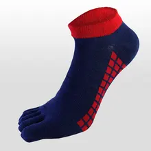 sports socks men women Five-finger Socks Plaid Short Bottom Tube Thin Section Low To Help Boat Socks