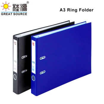 

A3 Lever Arch File 2 D-Rings Paper Board Folder Pull Stationery Document Storage Folder (2PCS)