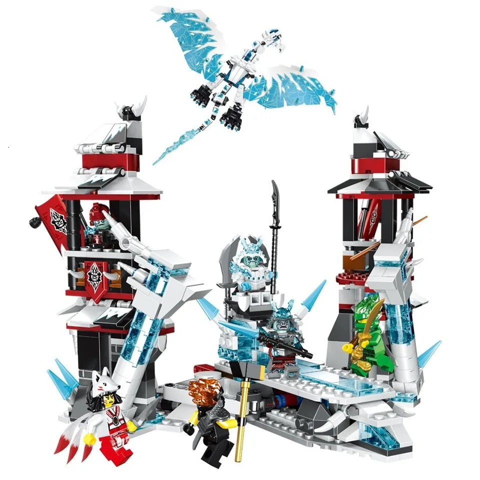 

2019 849pcs Ninja Castle Of Forsaken Emperor Truck Model Building Blocks Bricks Compatible Legoinglyes 70678 Ninjagoes Kids Toy
