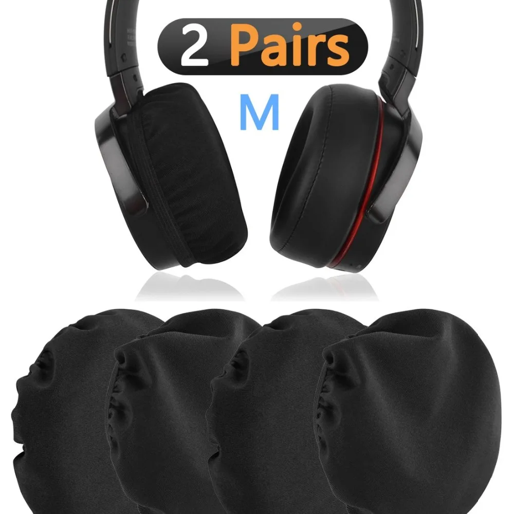 2 пары гибких тканевых наушников Earpad/эластичные и стандартные защитные наушники.