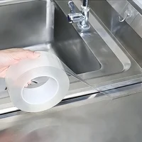 Home Kitchen Sink Gap Waterproof Mold Strong Self-adhesive Transparent Tape Bathroom Gap Self-adhesive Water Seal Tool 4