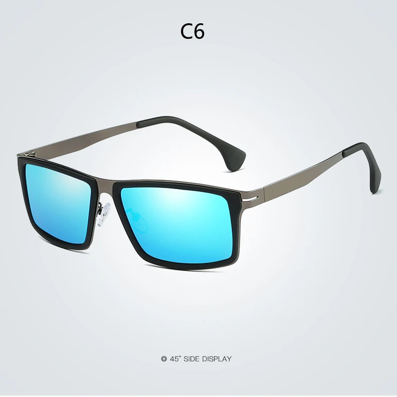 VIAHDA, мужские солнцезащитные очки, поляризационные, для вождения, Oculos masculino, мужские очки, аксессуары, солнцезащитные очки для мужчин - Цвет линз: c6