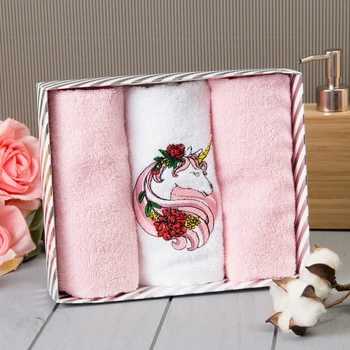 

Set of towels "Unicorn" 30x60 cm - 3pcs