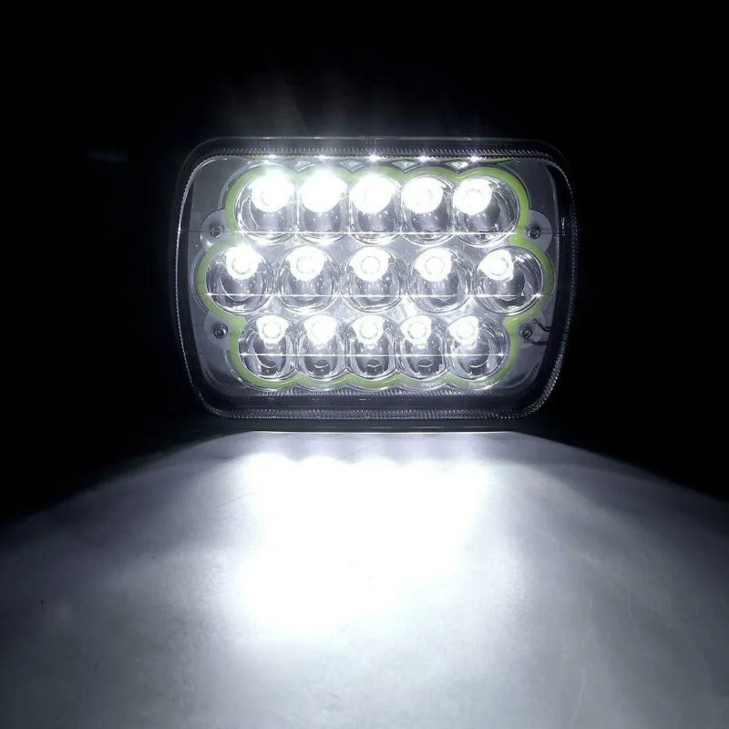 

LED Spotlight Sealed Beam Headlights DRL Work Light 6500K 45W Waterproof Parts