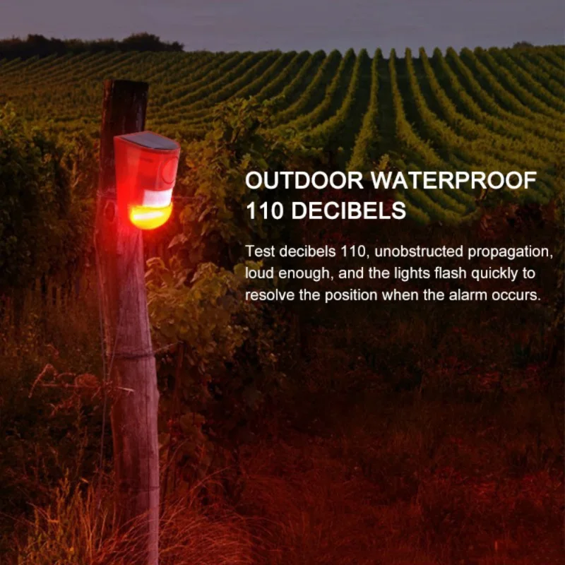 Garden Outdoor Solar Energy Pest Repellent Ultrasonic Pest Repeller With Led Night Light For Gopher Insect Animal Rodent Control