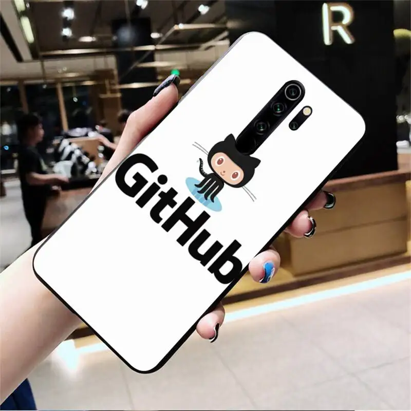 xiaomi leather case cover Social Github Programming Cat Soft Phone Case Cover for Redmi Note 9 8 8T 8A 7 6 6A Go Pro Max Redmi 9 K20 xiaomi leather case glass Cases For Xiaomi