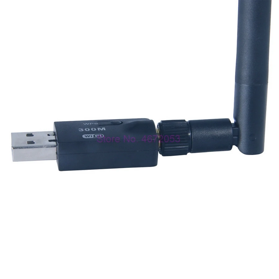 50 шт. 5dBi USB Мини Беспроводная 300 Мбит/с сетевой адаптер LAN Карта WIFI 802.11n/g/b PCB антенна
