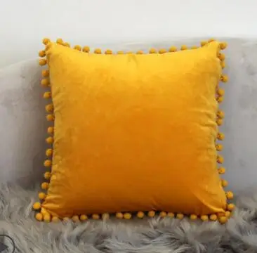 M Solid color super soft High grade Pillow Cover Home Decorate Pillow Case Office Sofa Cushion Cover - Цвет: M