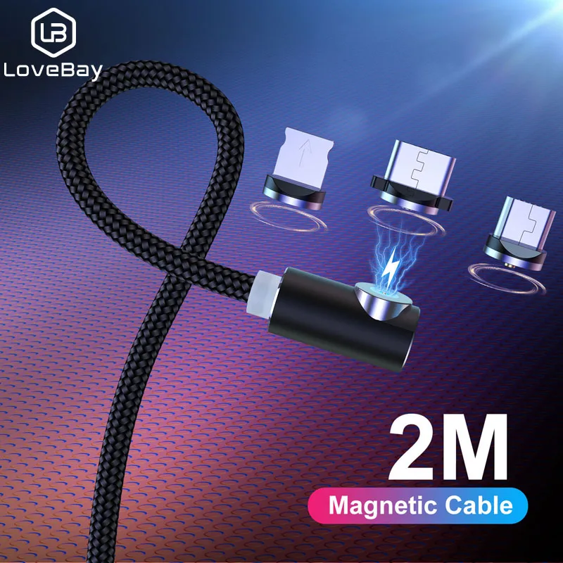Магнитный кабель Lovebay Micro USB Type C зарядное устройство для телефонов Android быстрая