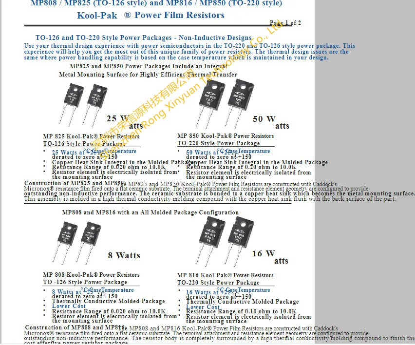MP850-25.0-5% 1