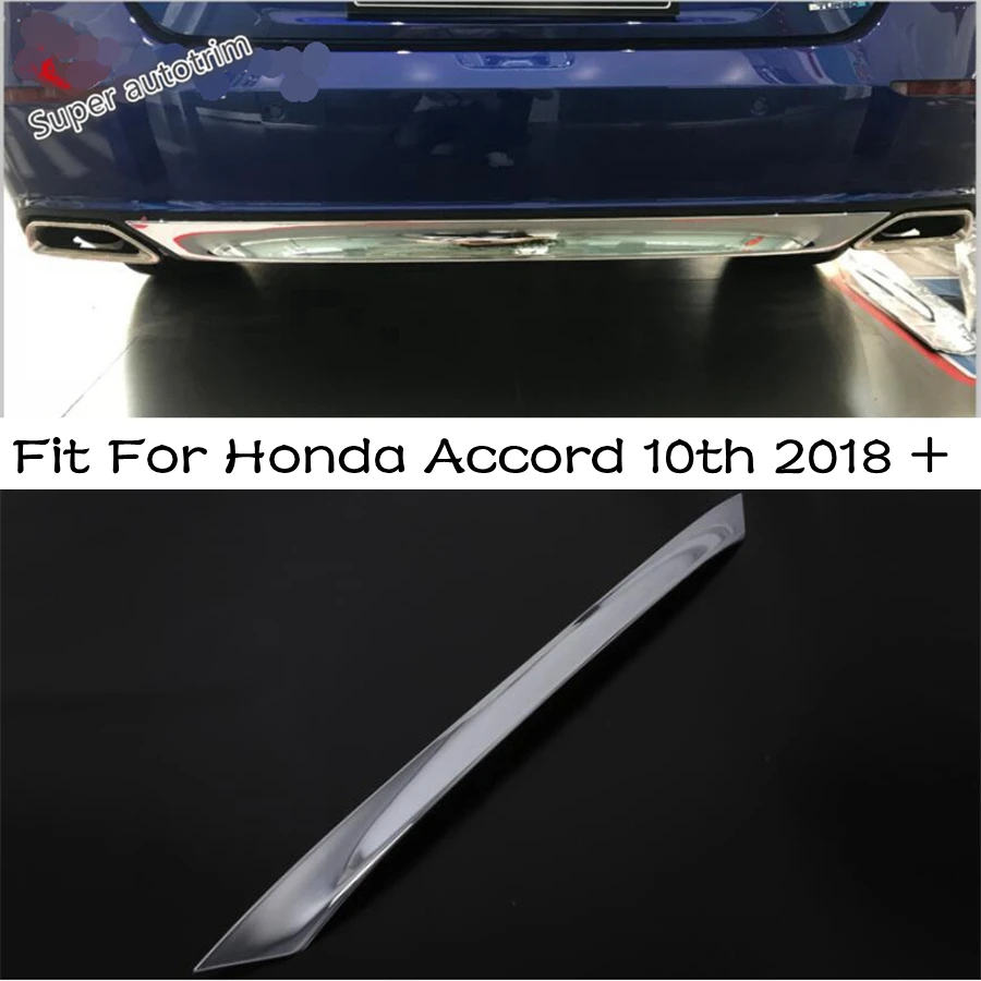 Lapetus Rear Tail Button Bumper Sill Protector Cover Fit For Honda Accord 10th 2018 - 2021 Chrome ABS Accessories Exterior | Автомобили и