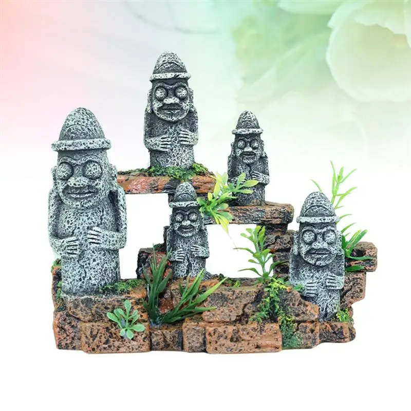 1 шт. аквариум для рыб украшение аквариума пасхальное статуи товары ландшафтного