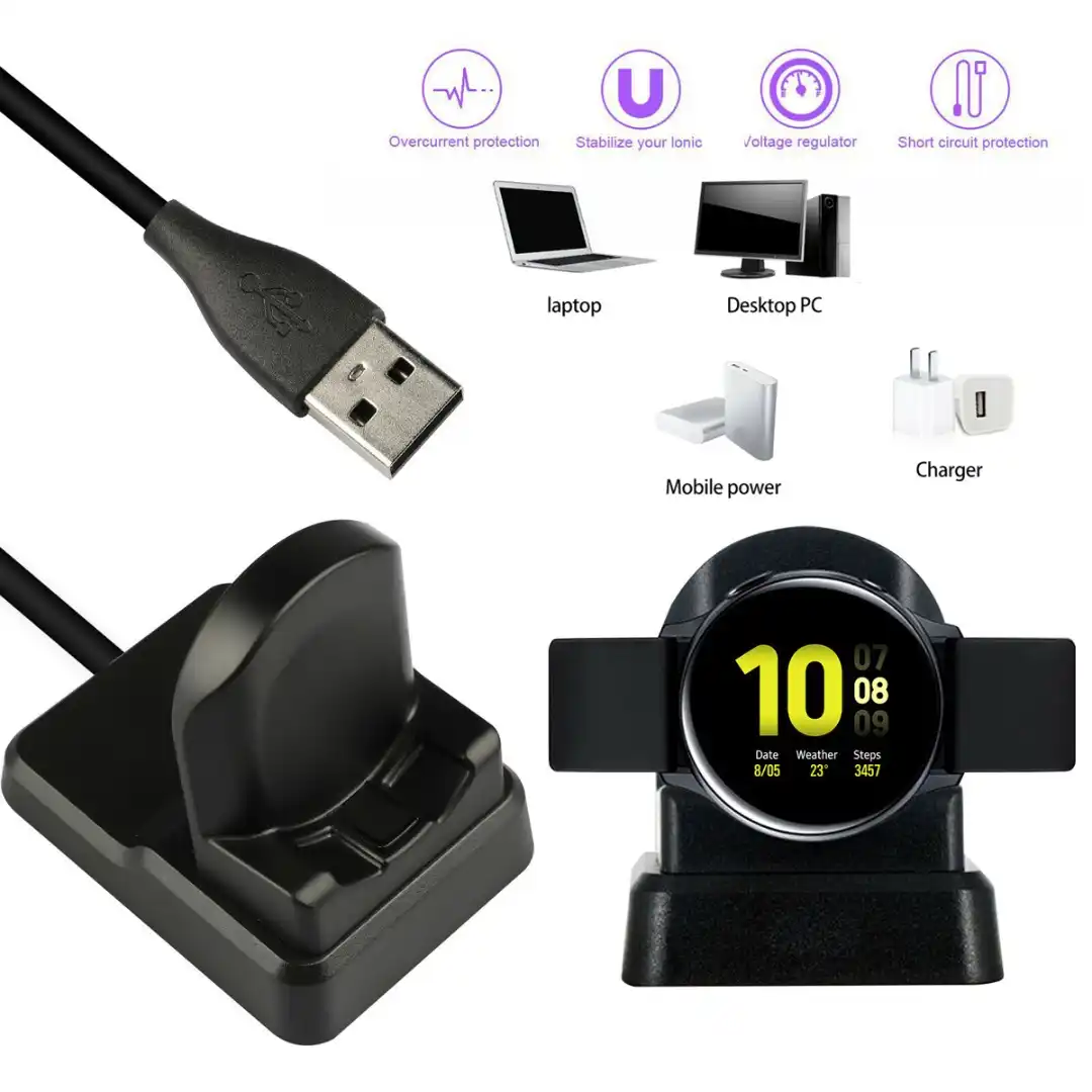 Wireless Charger Dock Charging Cable For Samsung Galaxy Watch Active 2 Portable Wireless Quick Charging Watch Dock Stand Aliexpress