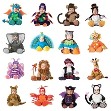 Детский костюм-комбинезон с животными для малышей; одежда для карнавала, Хэллоуина; костюм для мальчиков; комбинезоны для девочек; Одежда для младенцев