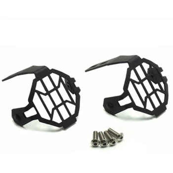

2Pcs Black Motorcycle Fog Light Protector Guards Metal Foglight Lamp Cover TR-2219-BK for BMW R1200GS F800GS & Adventure