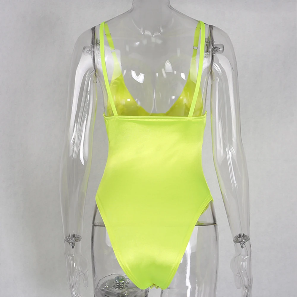 Женские базовые Джерси узкие ремень глубокий v-образный вырез боди Bralet тела Топ