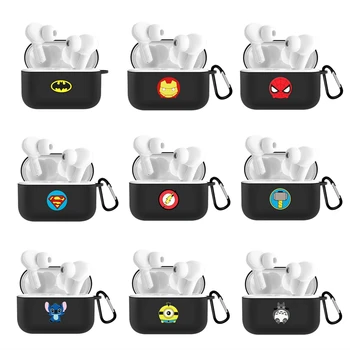 

Cartoon Case Cover Soft Shell For Huawei Honor Earbuds X1 TWS Wireless Bluetooth Earphone Silicone Protective Sleeve With Hook