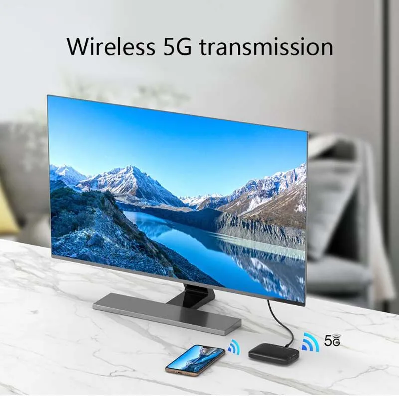 Dual Band 5G Miracast Airplay TV Stick Adapter Wifi Display Mirror Cast TV Receiver Dongle Wireless HDMI 1080P for iOS Andriod