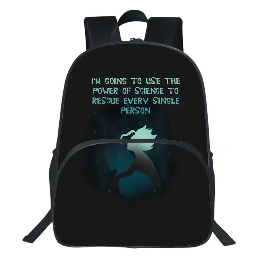 Dr.STONE Backpack Kindergarten Mochila Boys 3D Cartoon School Bag Teens Girl Storage Bag Travel Bags Rucksack