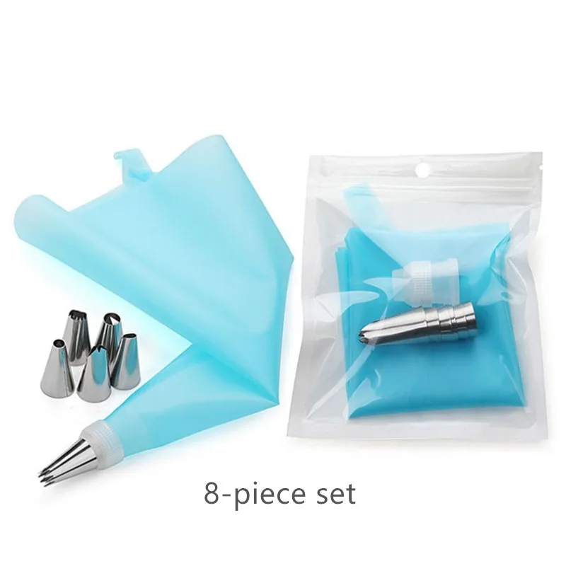 

8/14/26/50pcs Reusable Stainless Steel Flower Mouth Set Cake Cupcake Pastry Decorating Tools Large Cookie Cream Baking Tool