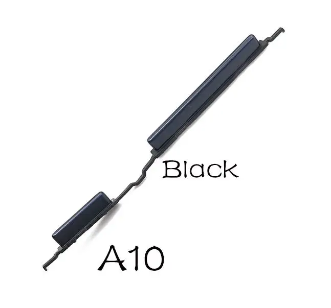 10 шт./партия для samsung A10 A105F A20 A205F A30 A305F A40 A405 A50 A750 сбоку Мощность вкл/выкл кнопка переключения звука кнопка переключения клавиш - Цвет: A10 Black