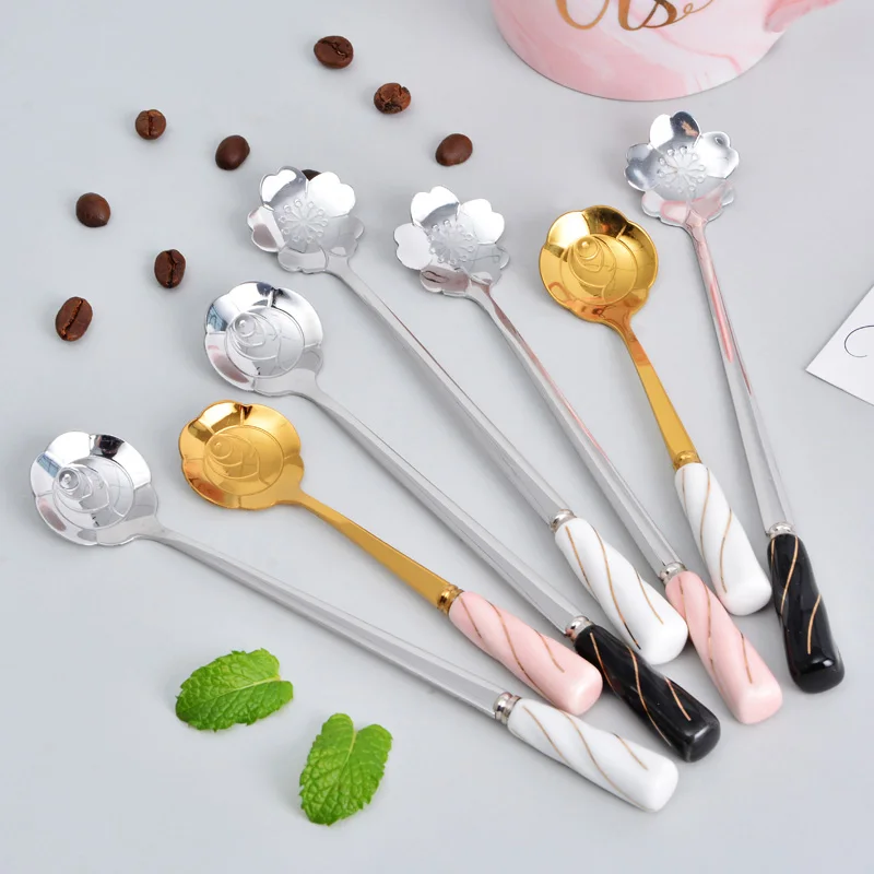 Cute Nordic Stainless Steel Cutlery Set Eco Friendly Portable Travel Tableware II50DCSTZ | Дом и сад