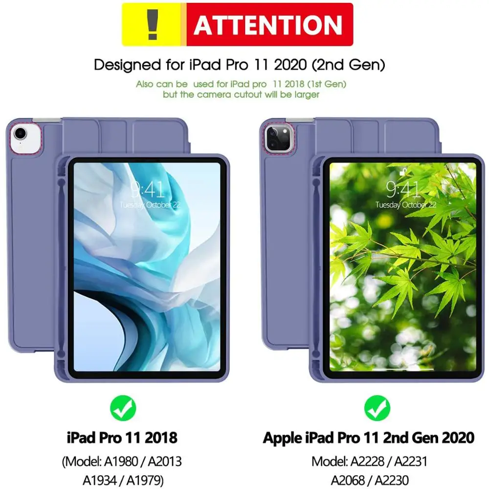 Чехол GOOJODOQ для iPad Pro 11 2020 чехол Air 4 10 9 12 2018 кожаный умный чехол|Чехлы планшетов и