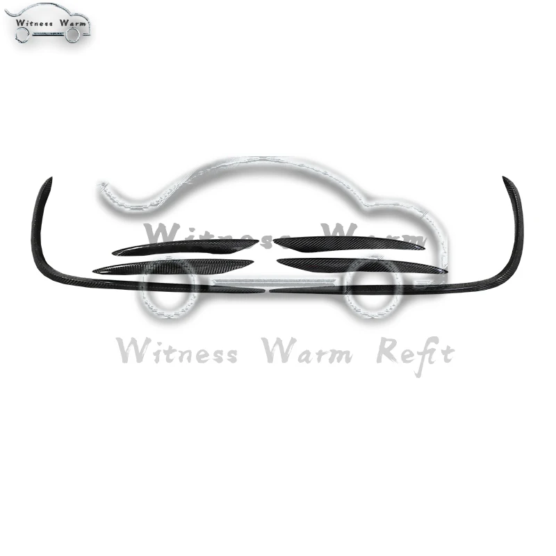 W213 разветвитель углеродное волокно передний бампер боковое крыло