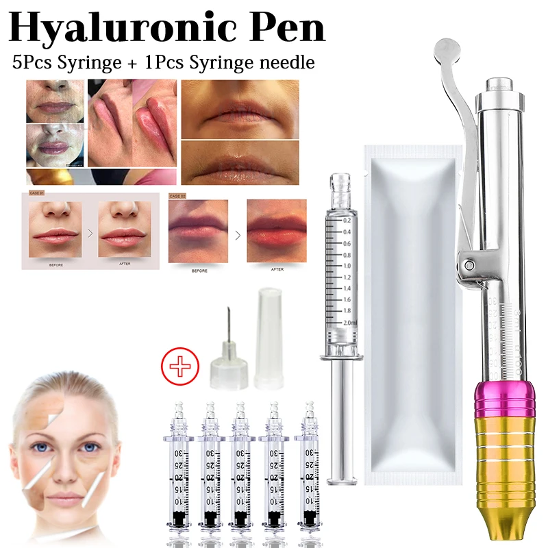 

0.3ml Hyaluronique Pen lip filler Injector Noninvasive Nebulizer mesotherapy gun for Wrinkle Removal with Hyaluronic Acid gel