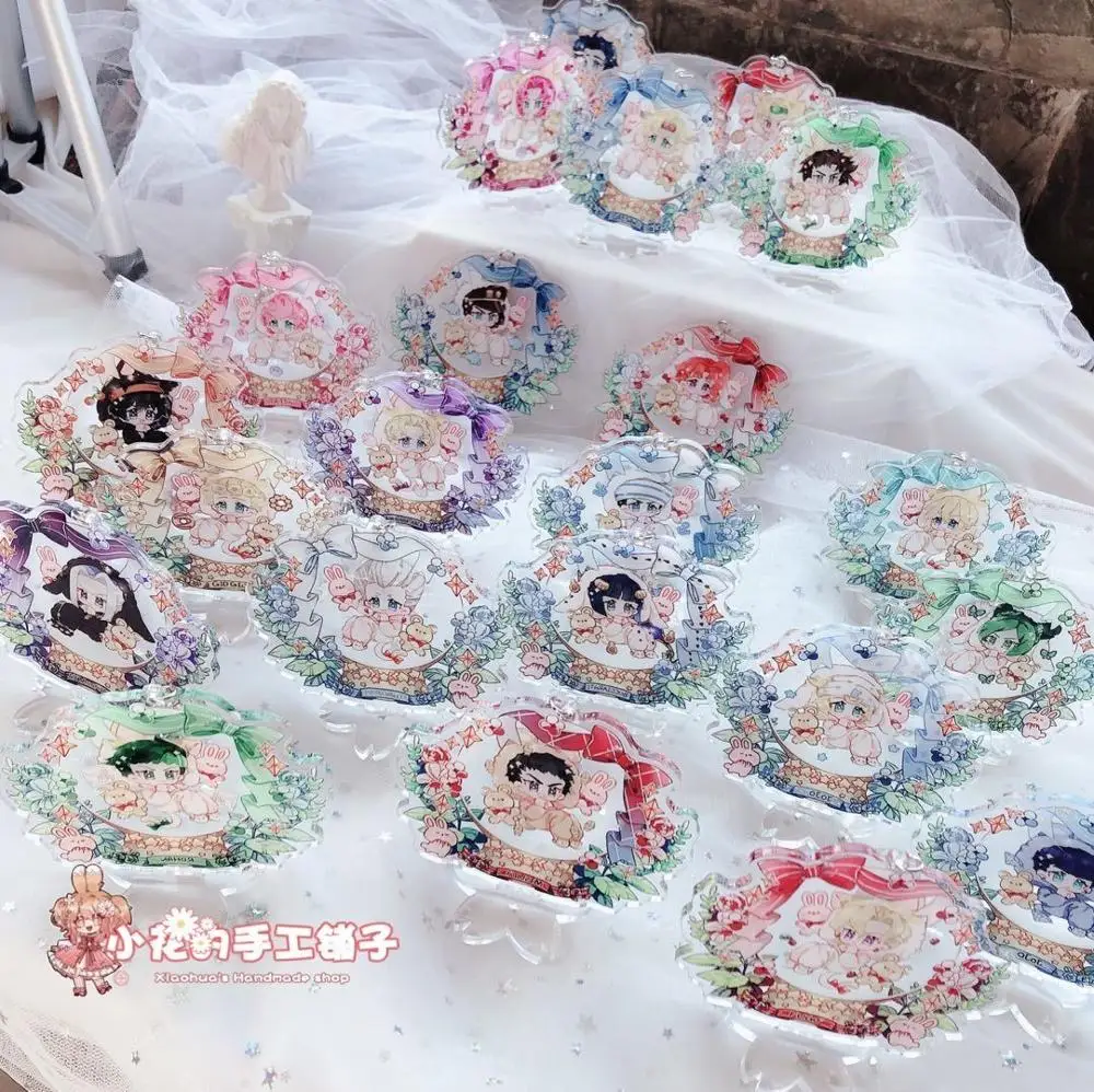 Anime JOJO's Bizarre Adventure Golden Wind KUJO JOTARO Kakyoin Noriaki Cosplay Cute Stand Figure Acrylic Pendant Keychain Gift |