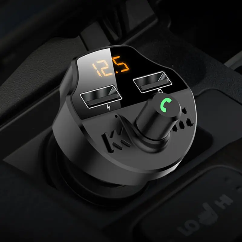 Двойное автомобильное usb-устройство для зарядки телефона MP3-плеер Bluetooth 5,0 комплект адаптеров для громкой связи