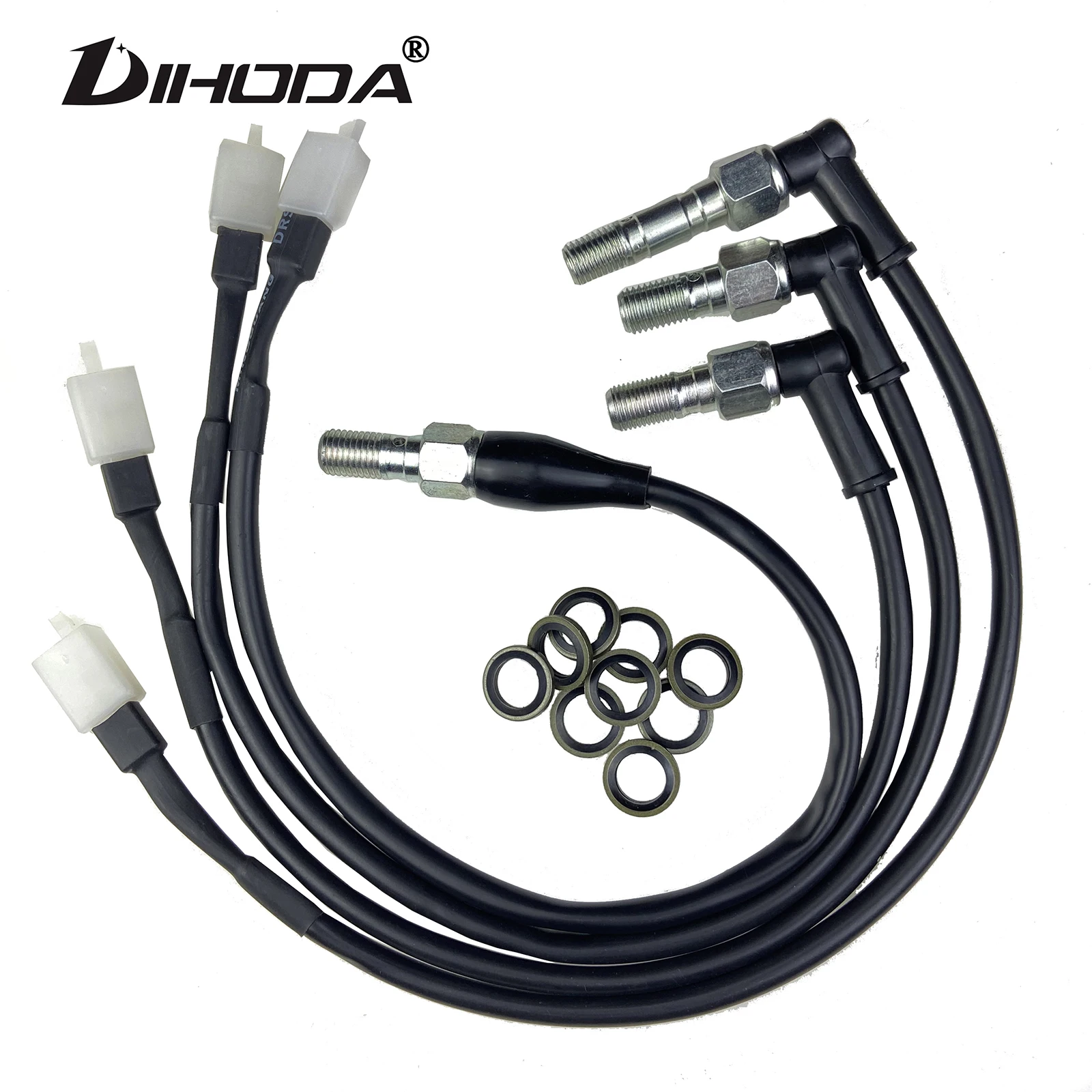 Motorcycle hydraulic brake switch universal M10 rear light switch hollow bolt