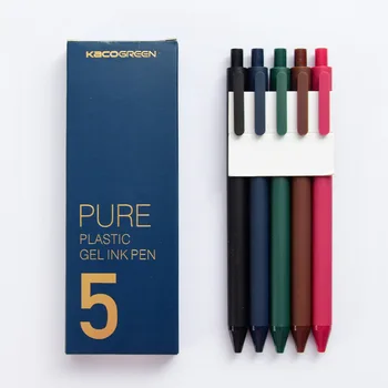 

5 pcs/lot Cute Fashion Press Gel Pens 0.5 mm Colorful Ink Signature Pen School Writing Supplies Stationery gift