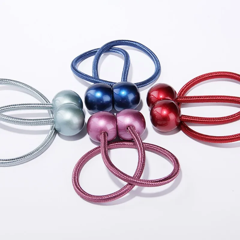 Cute Candy Color Curtain Tie Band Magnet Curtains Buckles with Magnet Curtain Buckle Holder Tieback Curtain Supplies 2Pcs H1 x