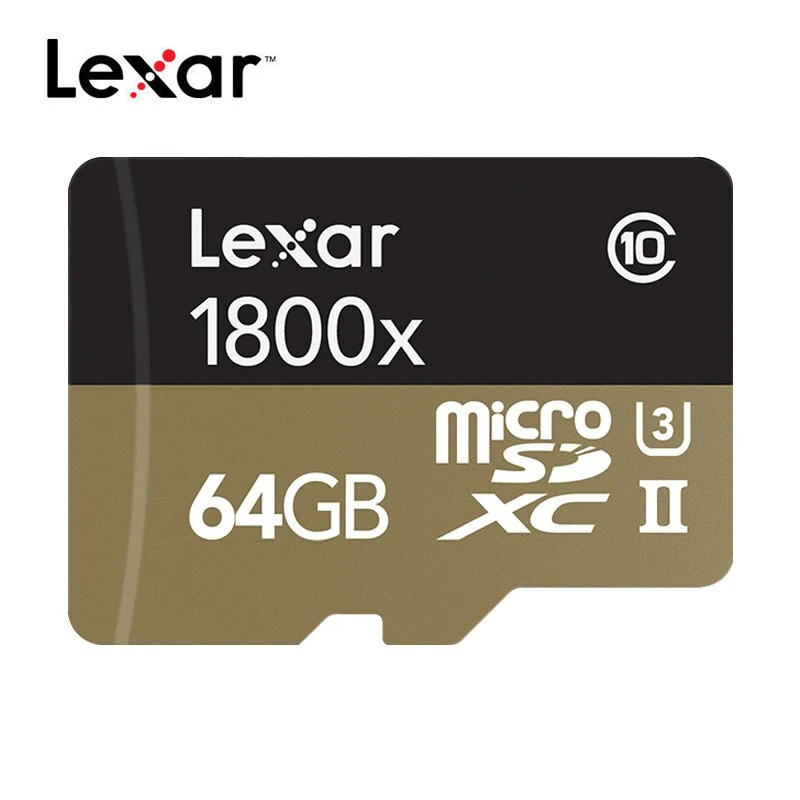 Lexar 1800X карта памяти 32 Гб Micro SD 64 Гб 270 мс/с профессиональная sd-карта 4K SDHC SDXC UHS-II U3 Micro SD карта класса 10 TF - Емкость: 64GB