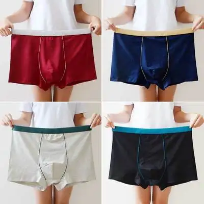 boxer men pack 8 Бесшовное нижнее белье для мужчин, хлопковые брендовые сексуальные большие трусы-боксеры, мужские Дышащие Короткие трусы для геев, мужские трусы-боксеры с выпуклым мешочком - Цвет: boxer men pack 8