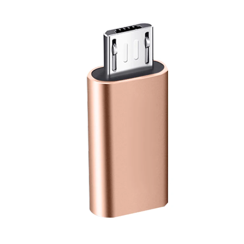 Rose Gold Type-c-Micro USB кабель для телефона Android адаптер type C быстрое зарядное устройство конвертер данных для Xiaomi huawei Letv Sumsang кабель - Цвет: Rose Gold
