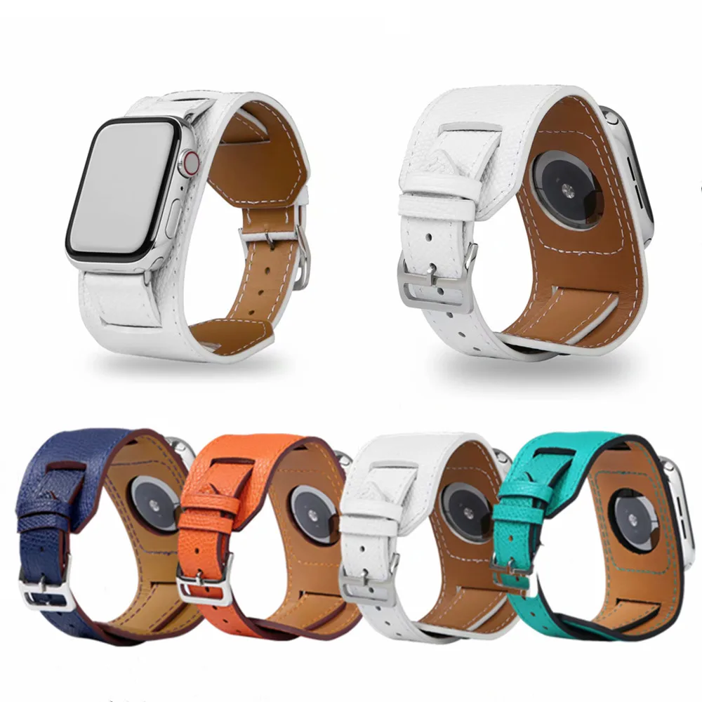 Ремешок для наручных часов Apple Watch Band 42 мм 38 40 44 роскошный браслет из натуральной