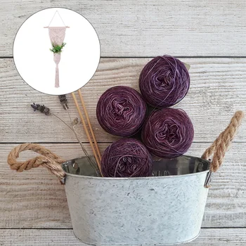 

1PC Hanging Basket Soft Exquisite Portable Decorative Durable Flower Arrangement Container Wall Decoration Hanging Basket for We